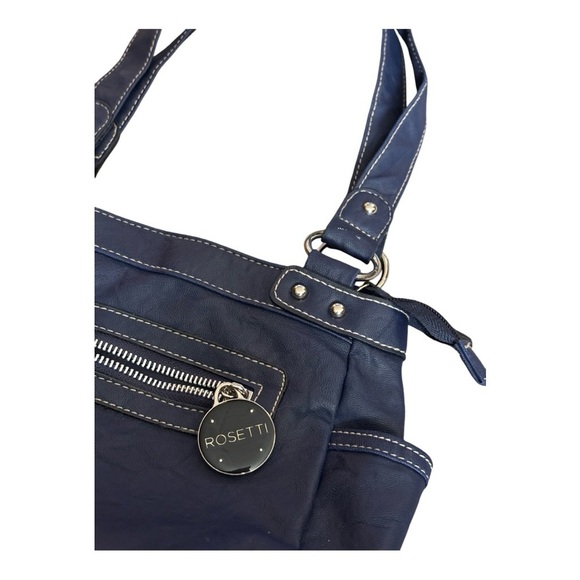 Rosetti Shoulder Purse- Navy Blue W/Buckles. Used but BEAUTIFUL! - Picture 2 of 11